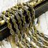 Necklace Stainless W Chain Spiral Silvery Gold Wear Hang 30cm Thai Amulet #17075